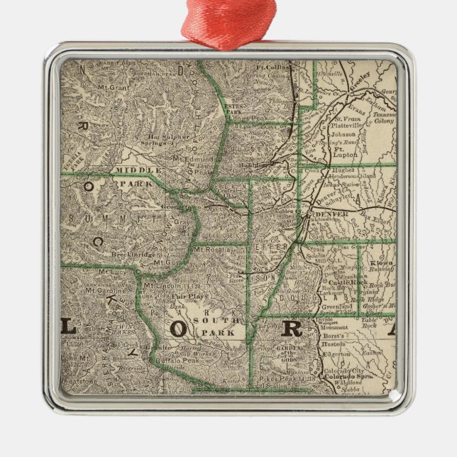 Ornamento De Metal Colorado 12 (Frente)