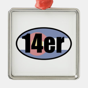 Ornamento De Metal Colorado 14ers