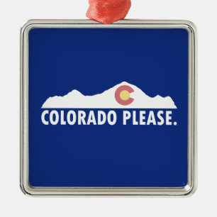 Ornamento De Metal Colorado por favor