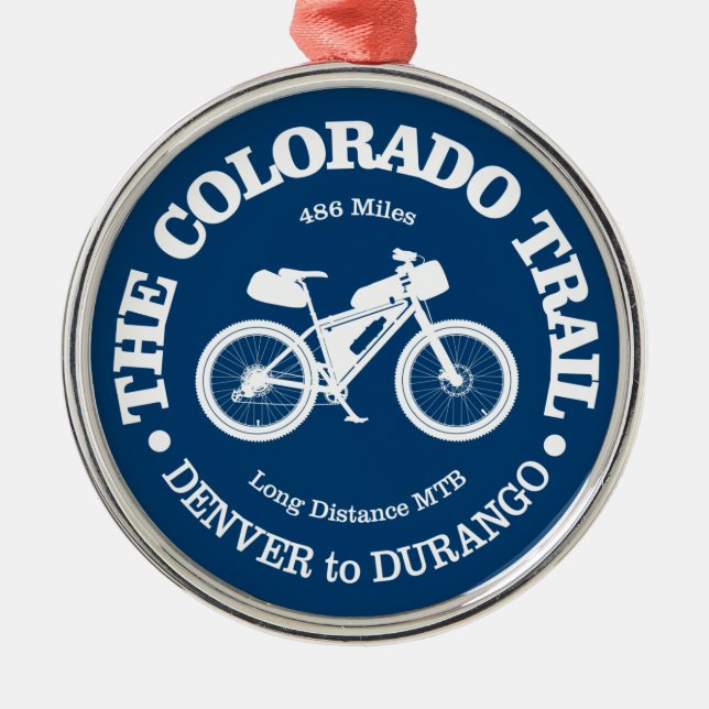 Ornamento De Metal Colorado Trail (MTB) (Frente)
