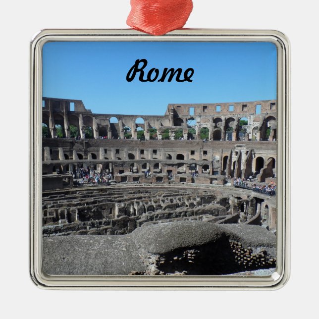 Ornamento De Metal Colosseum- Roma (Frente)
