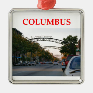 Ornamento De Metal Columbo Ohio