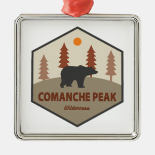 Ornamento De Metal Comanche Peak Wilderness Colorado Bear