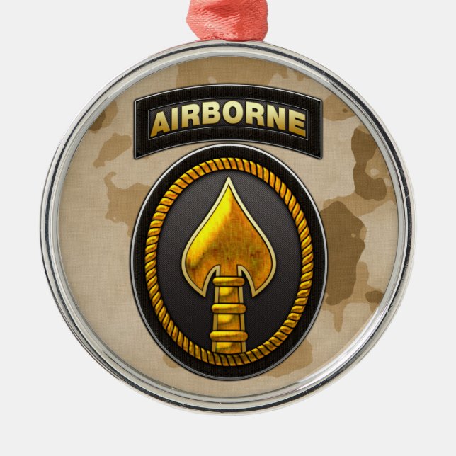 Ornamento De Metal Comando de Operações Especiais dos EUA (Frente)