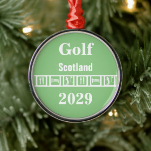 Ornamento De Metal Comer Golf do Sono