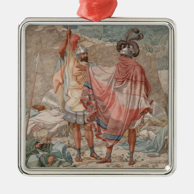 Ornamento De Metal Compaixão: Vida de David Spareth Saul, 1854 (Frente)