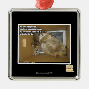 Ornamento De Metal Companheiro de quarto gordo