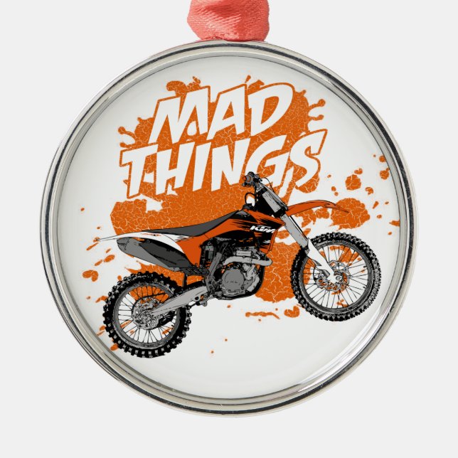 Ornamento De Metal Competência da sujeira (Frente)