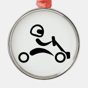 Ornamento De Metal Competência de Kart