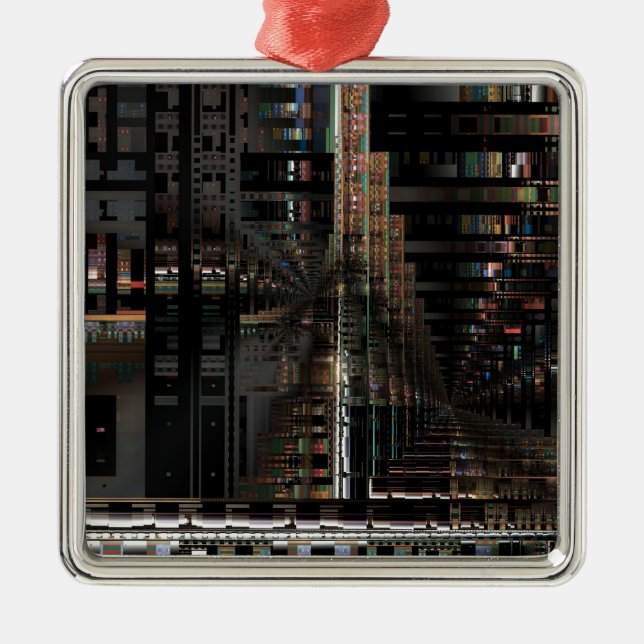 Ornamento De Metal Computador eletrônico Conselho Circuito BlackTechn (Frente)