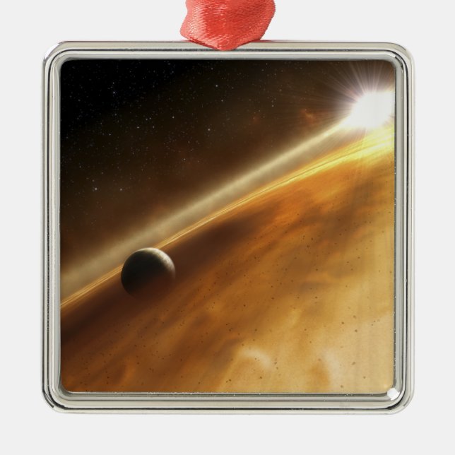 Ornamento De Metal Conceito artístico da estrela Fomalhaut (Frente)