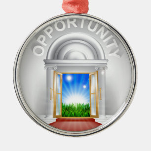 Ornamento De Metal Conceito da porta da oportunidade