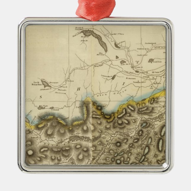 Ornamento De Metal Condado composto de Inverness (Frente)