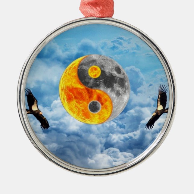 Ornamento De Metal Condor Love (Frente)