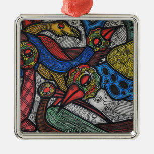 Ornamento De Metal Conferência do pássaro