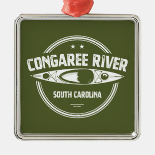 Ornamento De Metal Congaree River Carolina do Sul Kayaking