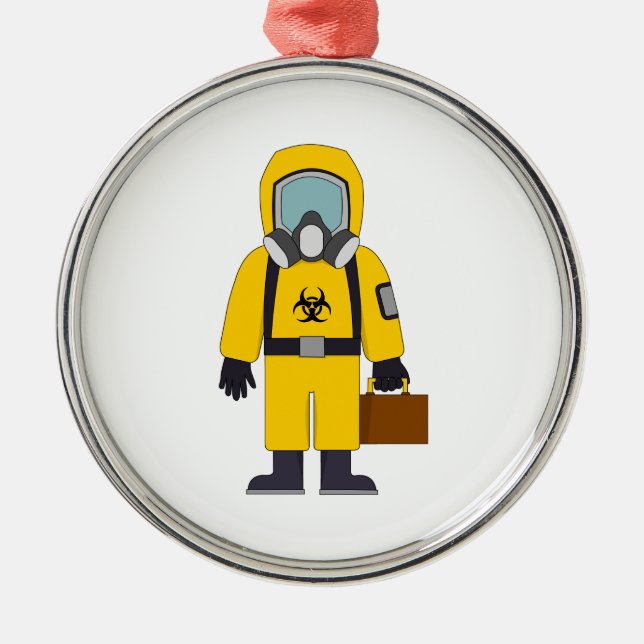 Ornamento De Metal Conjunto de risco com Suitcase (Frente)