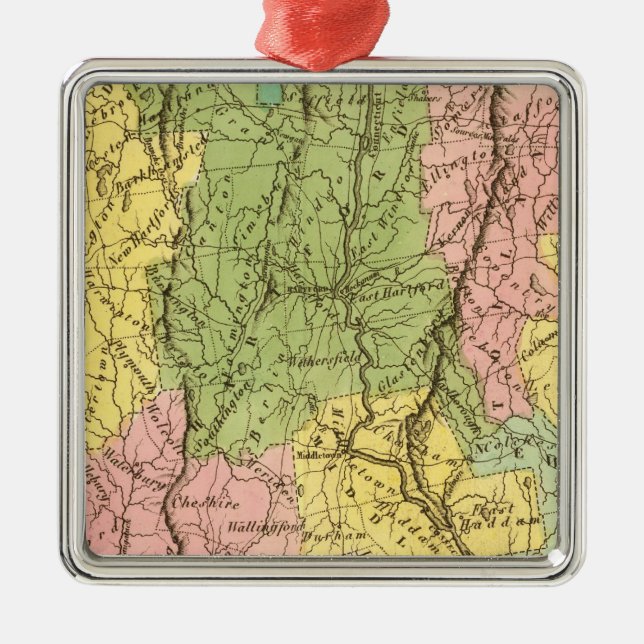 Ornamento De Metal Connecticut E.U. (Frente)