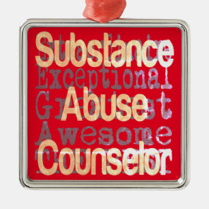 Ornamento De Metal Conselheiro de Abuso de Substâncias Extraordinário