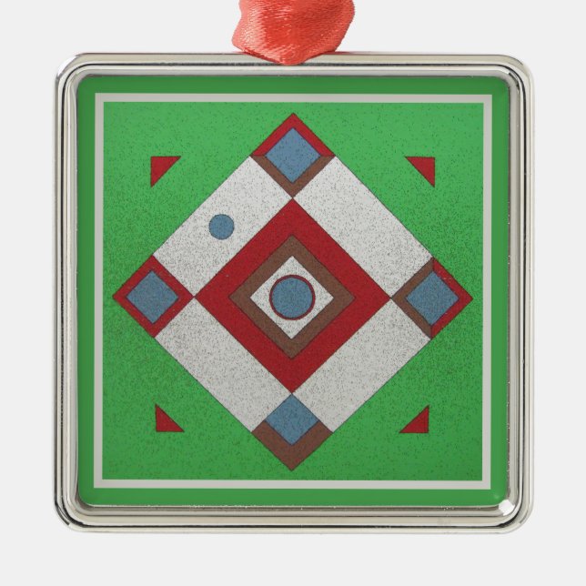 Ornamento De Metal Conselho Dartball (Frente)