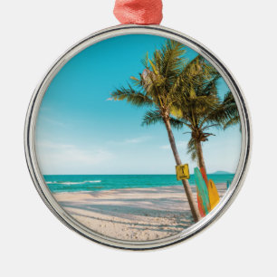Ornamento De Metal Conselhos de surf no travesseiro decorativo de pra