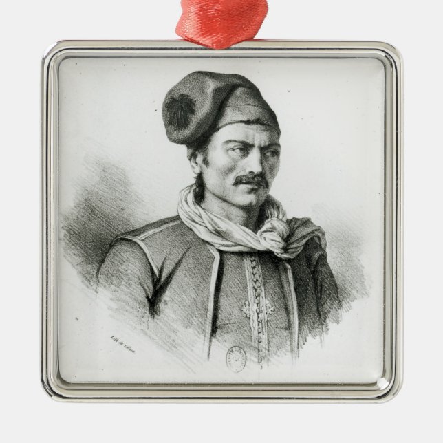 Ornamento De Metal Constantim Kanaris (Frente)