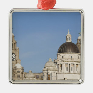 Ornamento De Metal Construção do fígado, Liverpool, Inglaterra