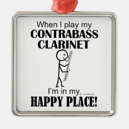 Ornamento De Metal Contrabass Clarinet Happy Place