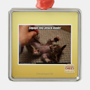 Ornamento De Metal Contrate o modo minúsculo do ataque!