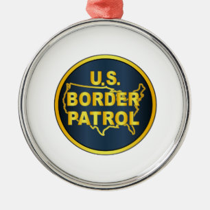 Ornamento De Metal Controle de Fronteira dos Estados Unidos