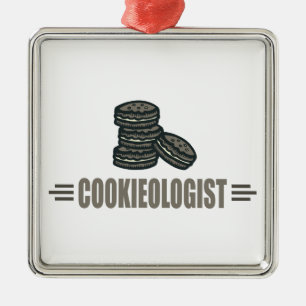 Ornamento De Metal Cookies Engraçados