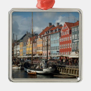 Ornamento De Metal Copenhaga Nyhavn