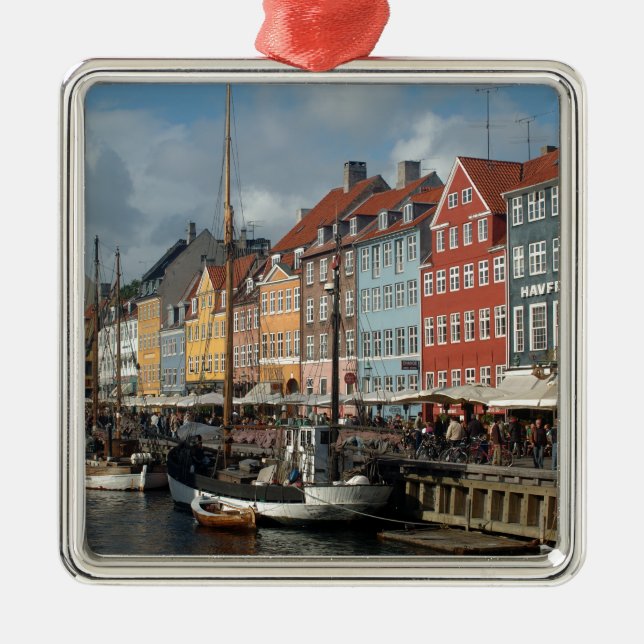 Ornamento De Metal Copenhagen Nyhavn (Frente)