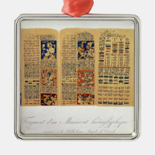 Ornamento De Metal Cópia de um fragmento do códice de Dresden