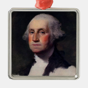 Ornamento De Metal Copiar Antheneum George Washington, Gilbert Stuart