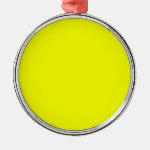 Ornamento De Metal Cor do Decor do Ênfase Amarelo-Limão Personaliza