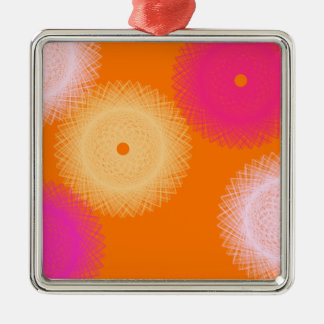 Ornamento De Metal cor laranja e rosa pop