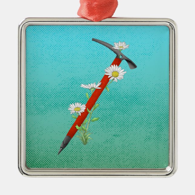 Ornamento De Metal Corante Daisy Ice Ax (Frente)