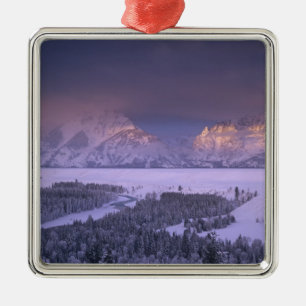 Ornamento De Metal Cordilheira Teton do Snake River Overlook, Grand