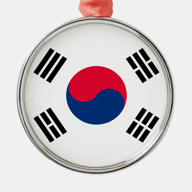 Ornamento De Metal Coreia do Sul (Frente)