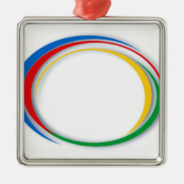 Ornamento De Metal Cores de Google