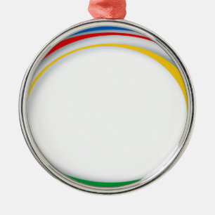 Ornamento De Metal Cores de Google