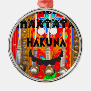 Ornamento De Metal Cores do Carnaval do Samba Hakuna Matata blings.pn