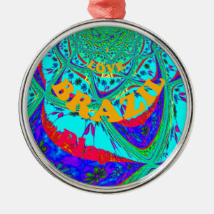 Ornamento De Metal Cores do Festival Brasil de Hakuna Matata.png