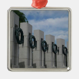 Ornamento De Metal Coroa de Flores do Memorial da Segunda Guerra Mund