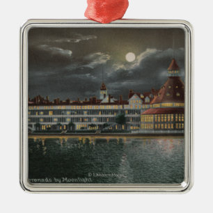 Ornamento De Metal Coronado, CA - opinião enluarada Hotel del Coronad