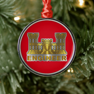 Ornamento De Metal CORPO DE ENGENHEIROS  Natal