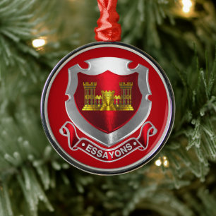 Ornamento De Metal CORPO DE ENGENHEIROS  Natal