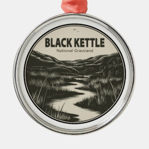 Ornamento De Metal Córrego do Black Kettle National Grassland