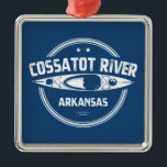 Ornamento De Metal Cossatot River Arkansas Kayaking<br><div class="desc">O rio Cossatot é um rio de 89 milhas de extensão em Howard,  Polk e condados Sevier no Arkansas que atravessa a Floresta Nacional de Ouachita e se esvazia para o lago de Gillham.</div>